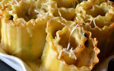 Le girelle di lasagne in versione vegan